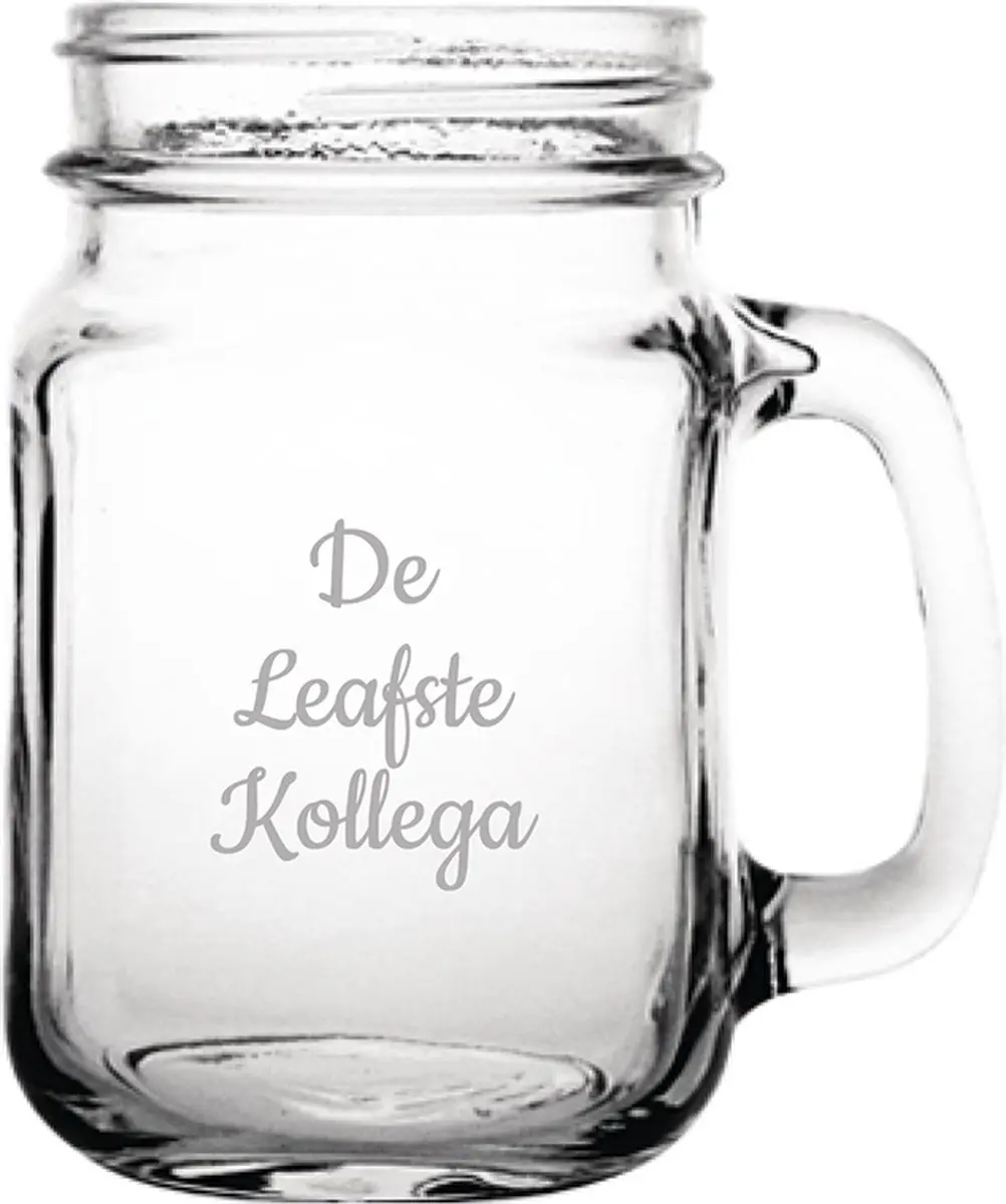Gegraveerde Drinkglas 45cl De Leafste Kollega