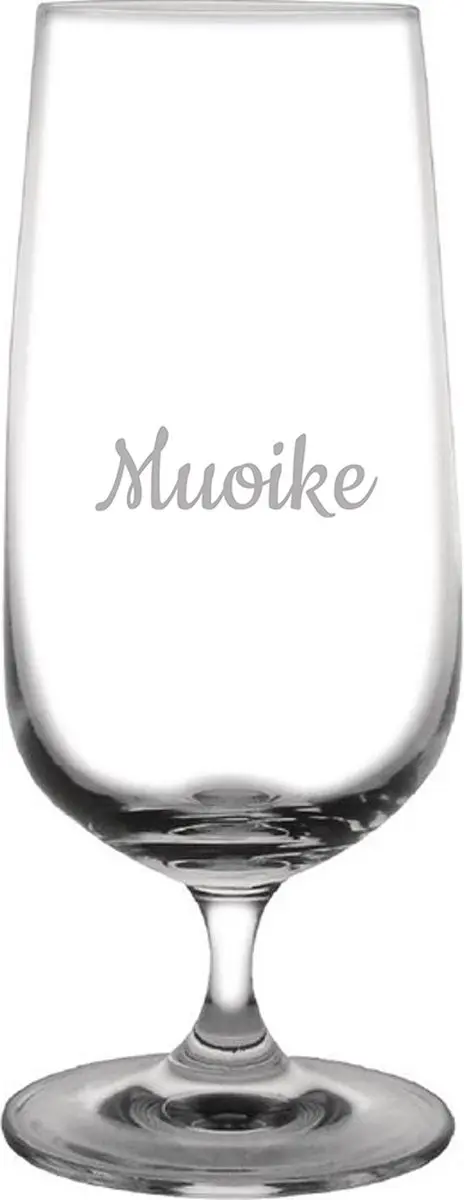 Gegraveerde bierglas op voet 41cl Muoike