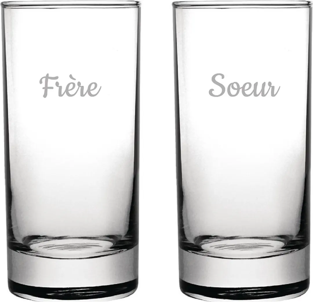 Longdrinkglas gegraveerd