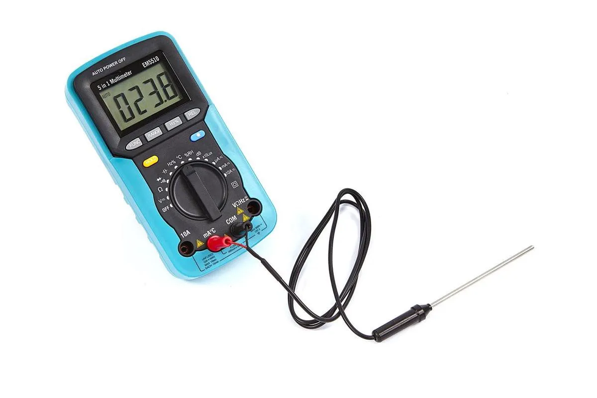 HBM 5-in-1 Digitale Multimeter - met probe & thermokoppel