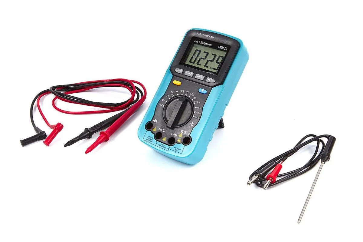 HBM 5-in-1 Digitale Multimeter - met probe & thermokoppel