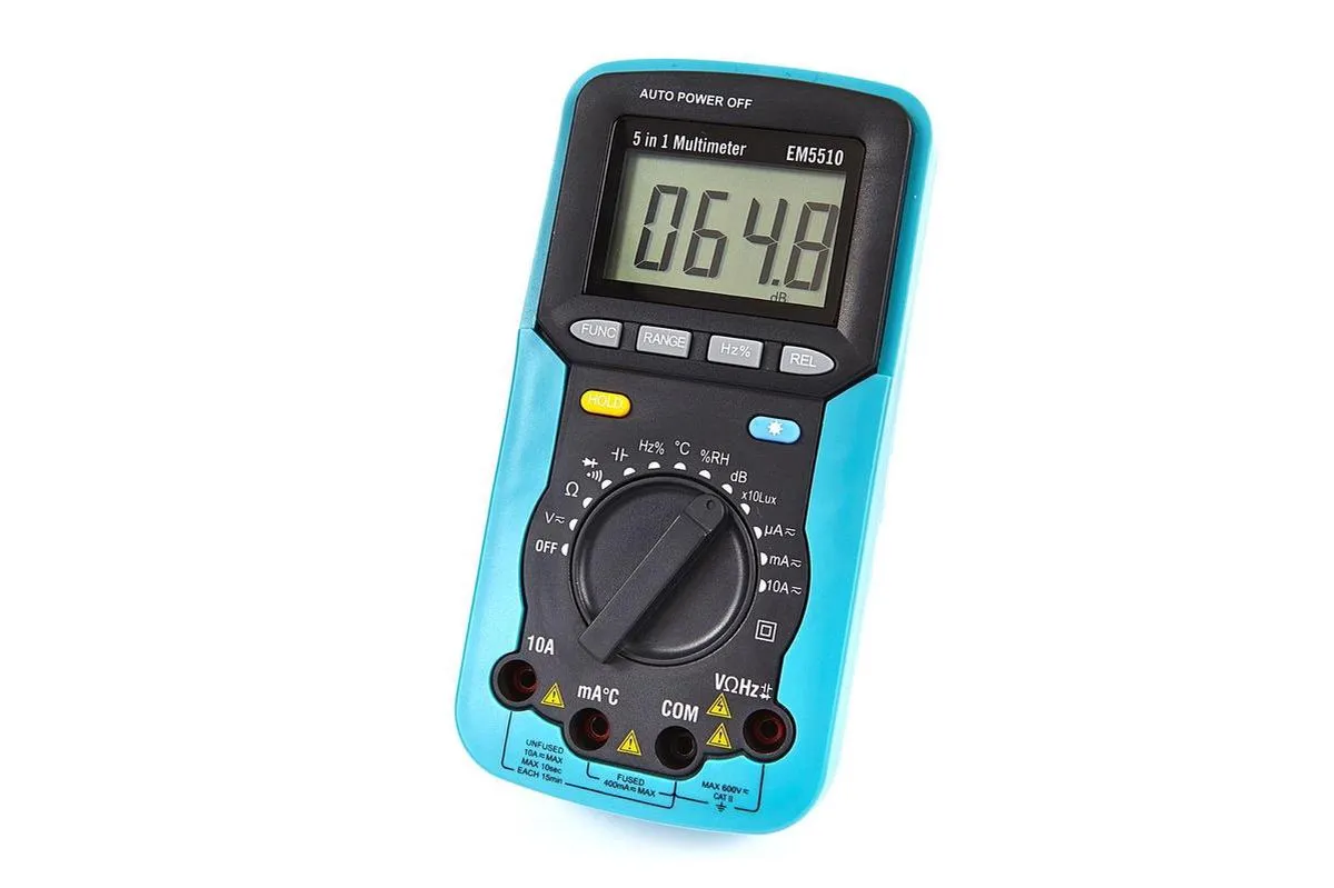 HBM 5-in-1 Digitale Multimeter - met probe & thermokoppel