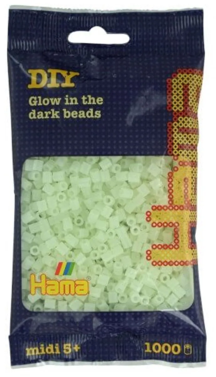 Hama Glow-in-the-Dark Strijkparels 1.000 Stuks