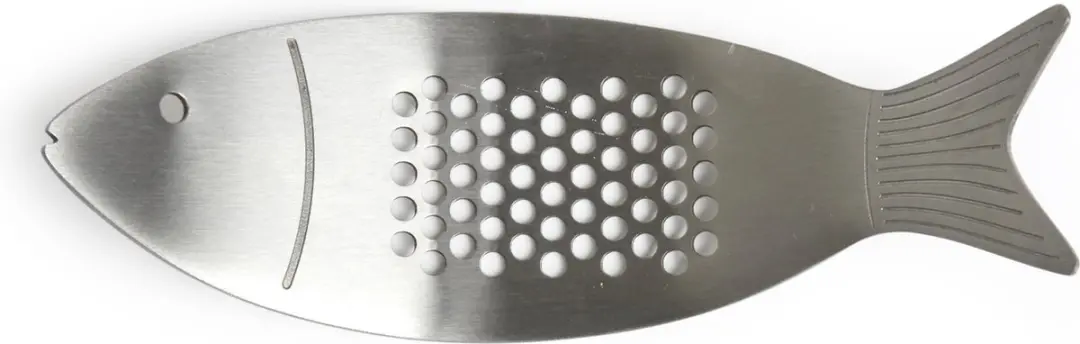 Kikkerland Vis Knoflookpers Zilver
