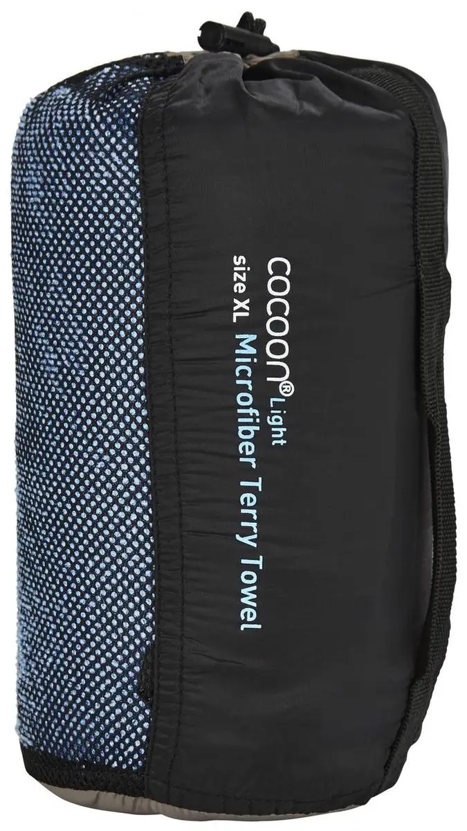 Cocoon Microvezel Terry Handdoek Light X-Large Lichtblauw - afbeelding 4 van 6