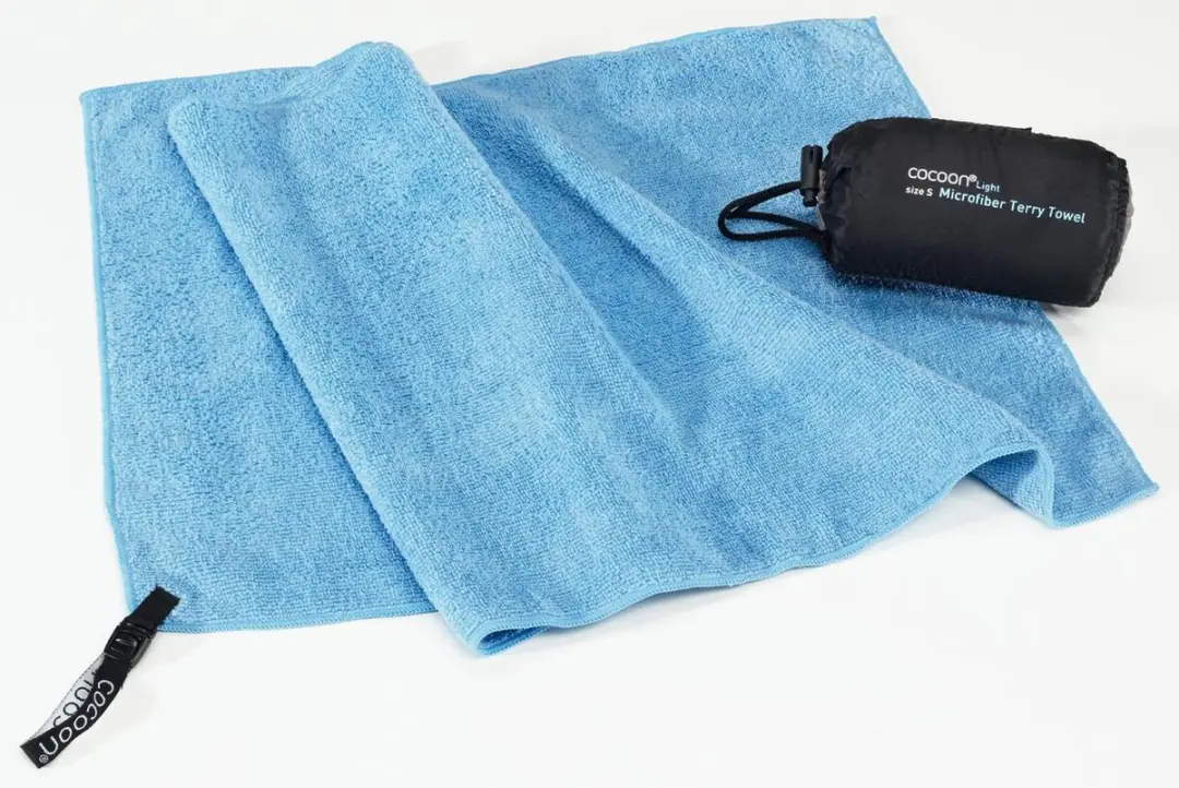 Cocoon Microvezel Terry Handdoek Light X-Large Lichtblauw - afbeelding 5 van 6