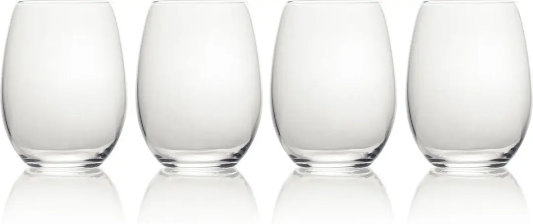 Fluit Wijnglazenset, Stamloos, 4 stuks, 561 ml