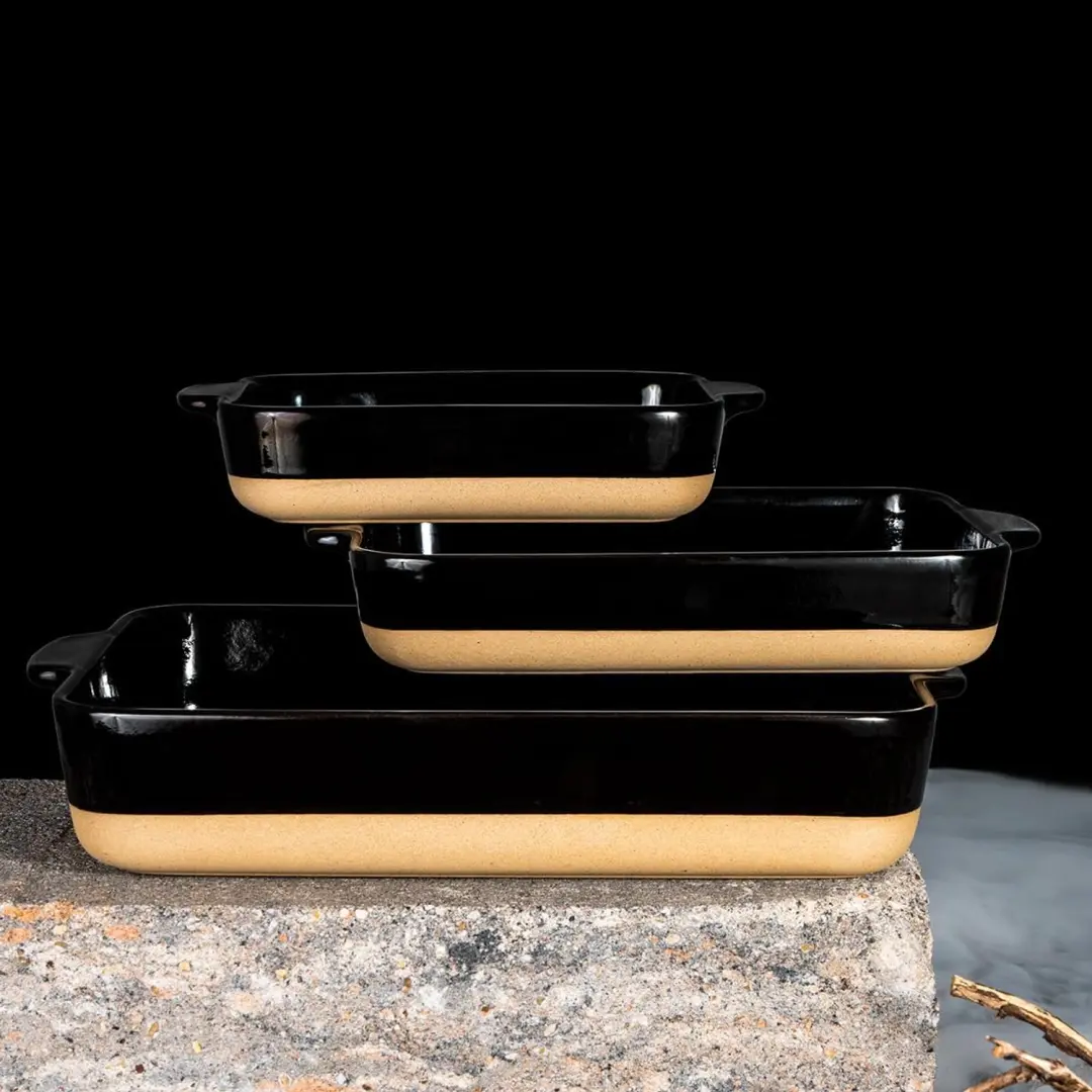 Lurch Terra Nova Ovenschaal 1300ml Zwart/Crème - afbeelding 5 van 6