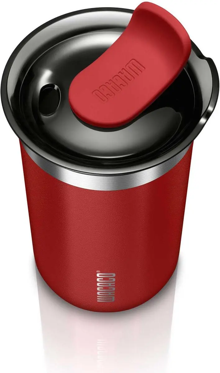 Wacaco Octaroma Lungo Thermosbeker 300ml - Carmine Red - afbeelding 2 van 6