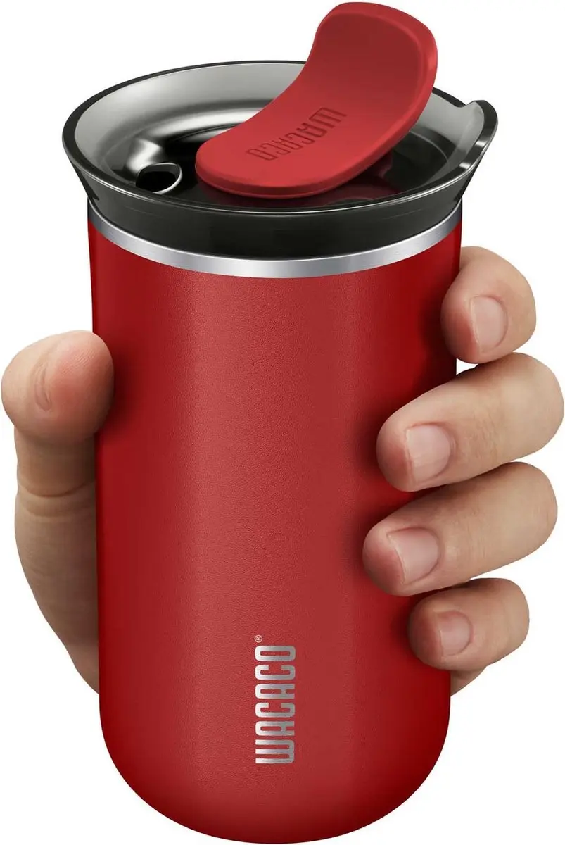 Wacaco Octaroma Lungo Thermosbeker 300ml - Carmine Red - afbeelding 3 van 6