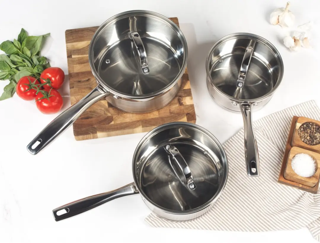 Salter Timeless 3-delige steelpannenset 16/18/20cm