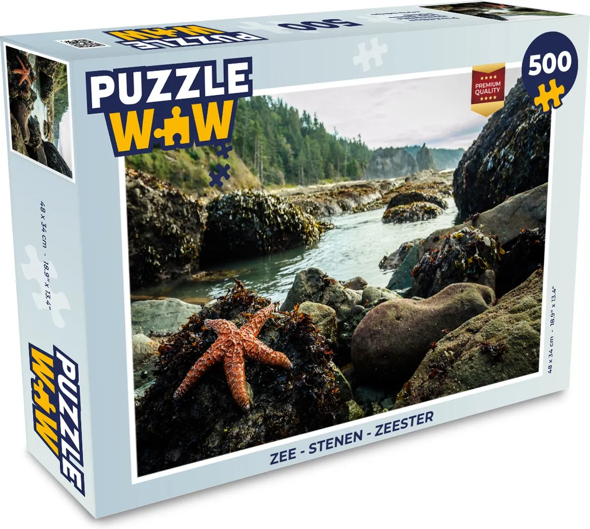 PuzzleWow Zee Zeester Legpuzzel 500 Stuks