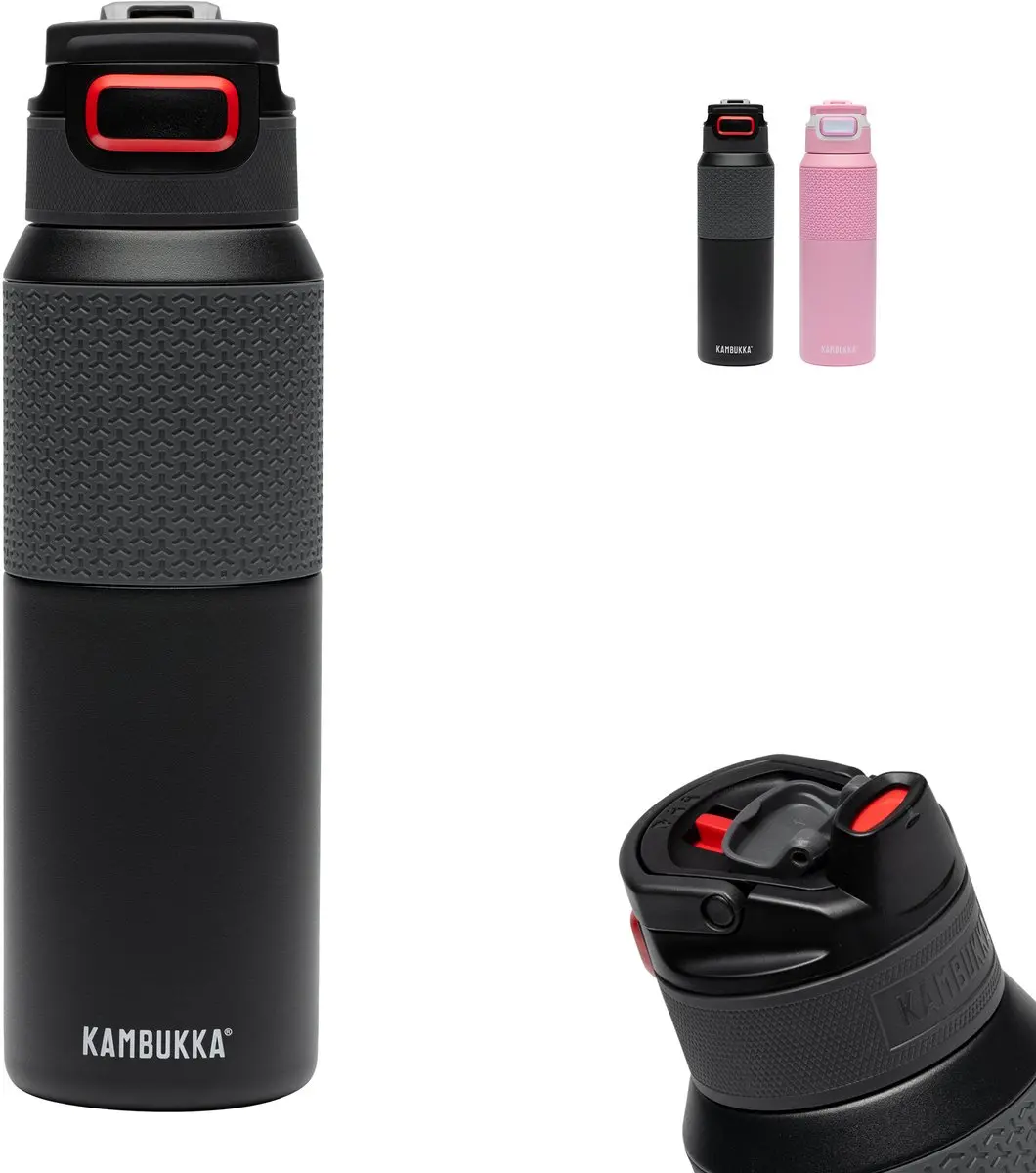 Kambukka Elton 1L waterfles - Zwart