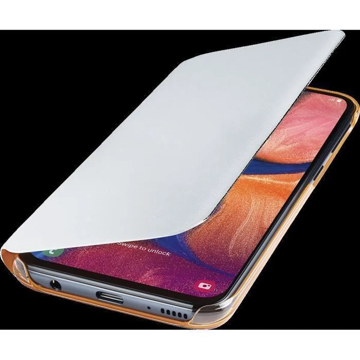 Samsung Flip Wallet Hoesje A20e - Wit - 8801643888015