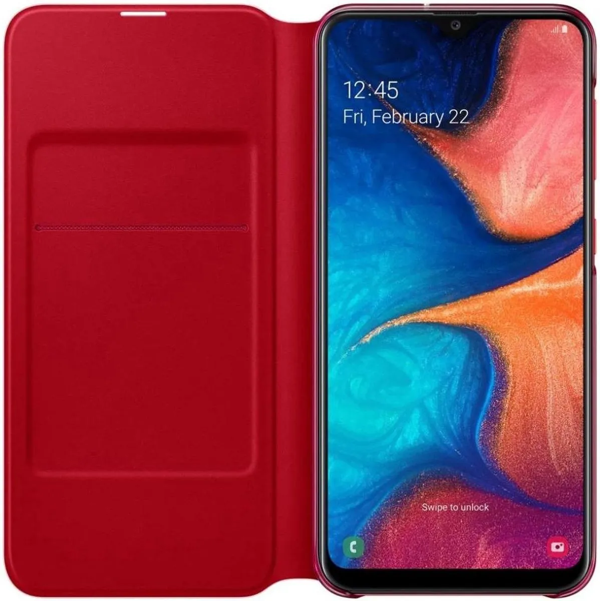 Samsung Flip Wallet Hoesje A20e - Wit - 8801643888015 - afbeelding 6 van 6