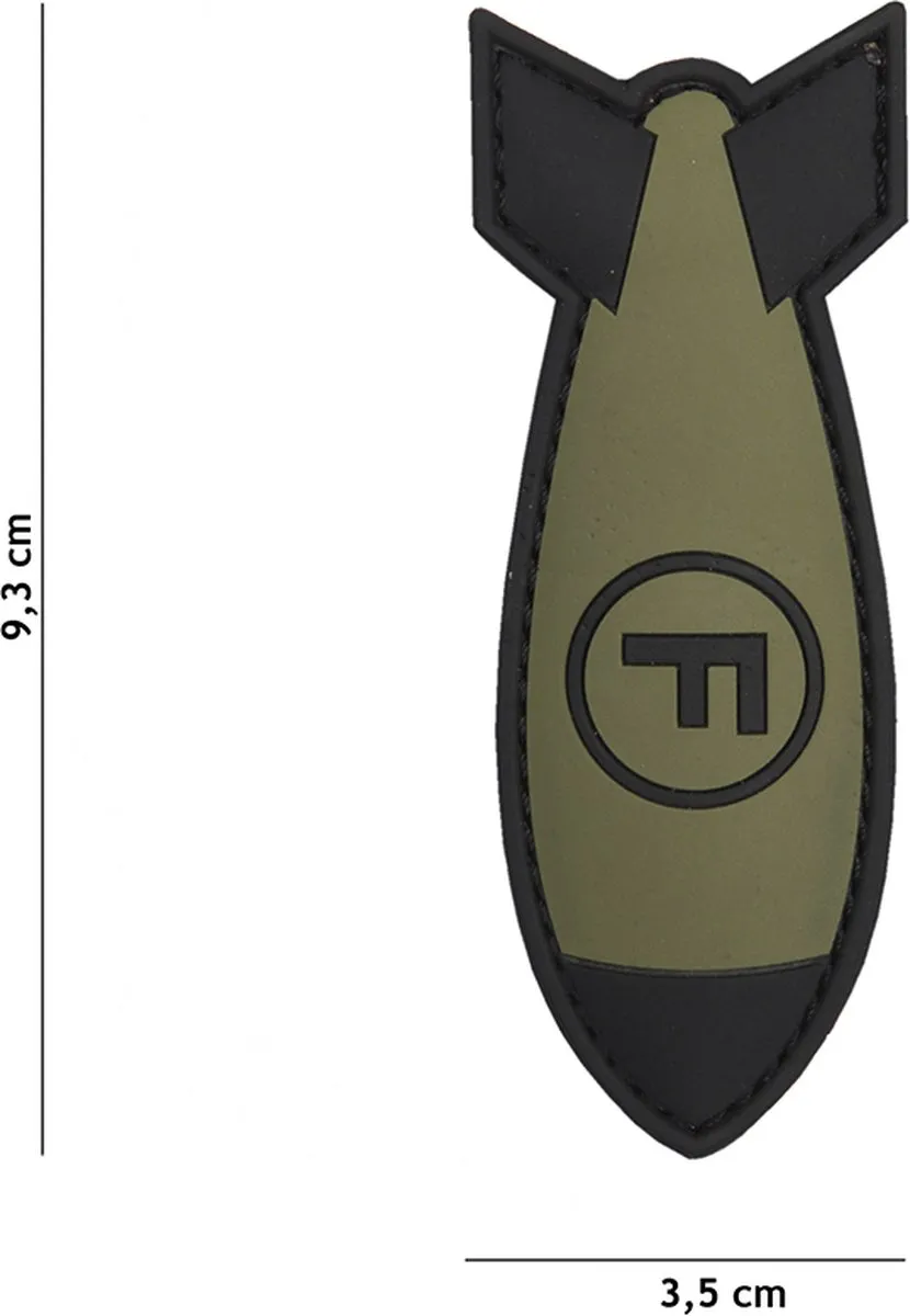 101 Inc Embleem 3D PVC F. Bom Groen