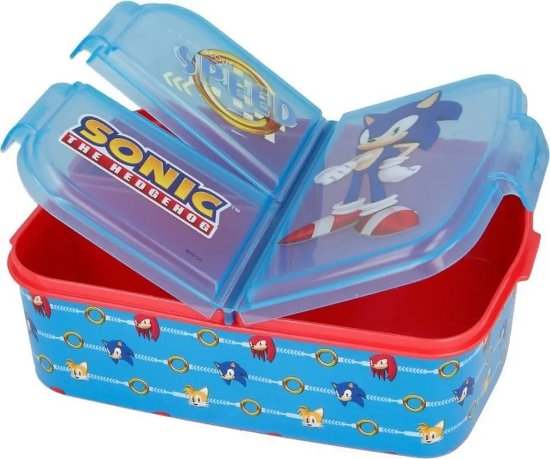 Sonic Broodtrommel met 3 vakken - 250ml - afbeelding 6 van 6