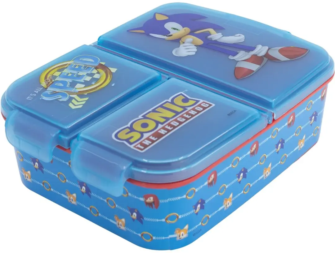 Sonic Broodtrommel met 3 vakken - 250ml - afbeelding 2 van 6