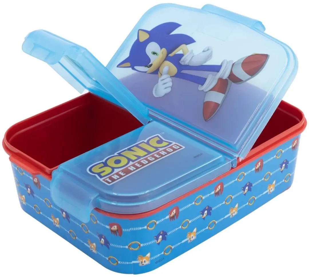 Sonic Broodtrommel met 3 vakken