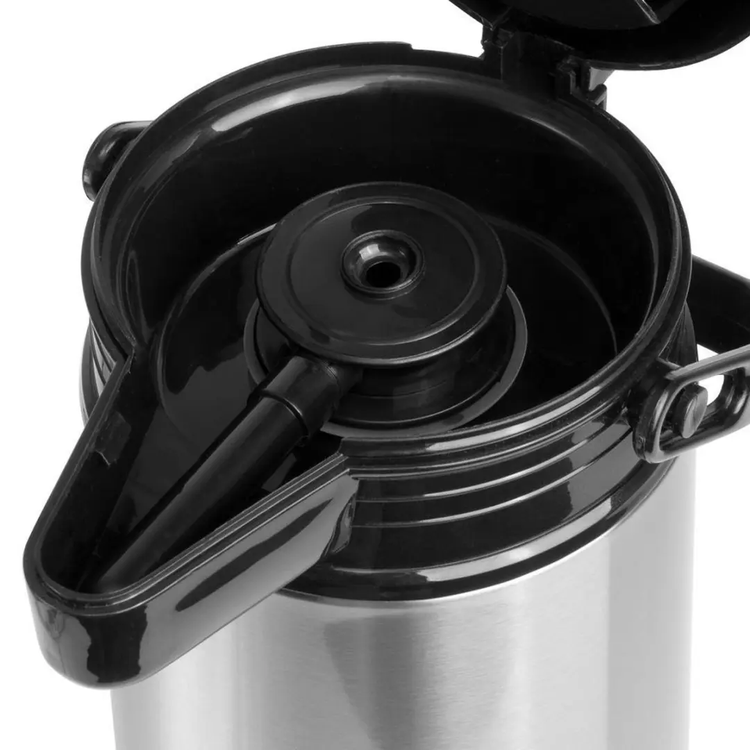 Excellent Houseware Thermoskan met pomp 1,8L RVS - afbeelding 2 van 6