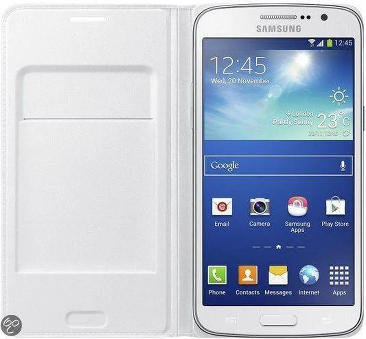 Samsung Flip Wallet Galaxy Grand 2 EF-WG710BW - Wit