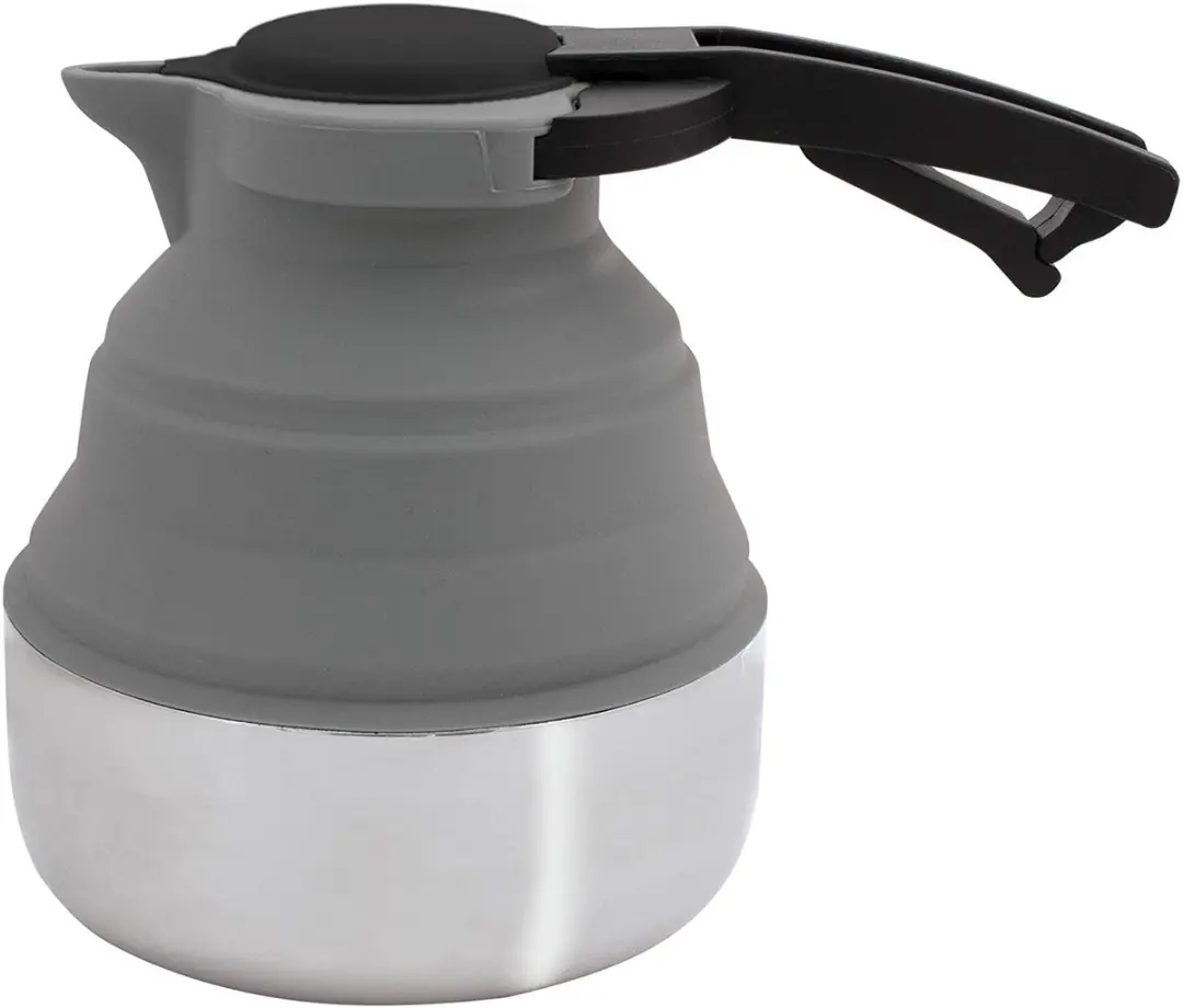 Eurotrail Waterketel Opvouwbaar 1,8 L Silicoon/staal Grijs