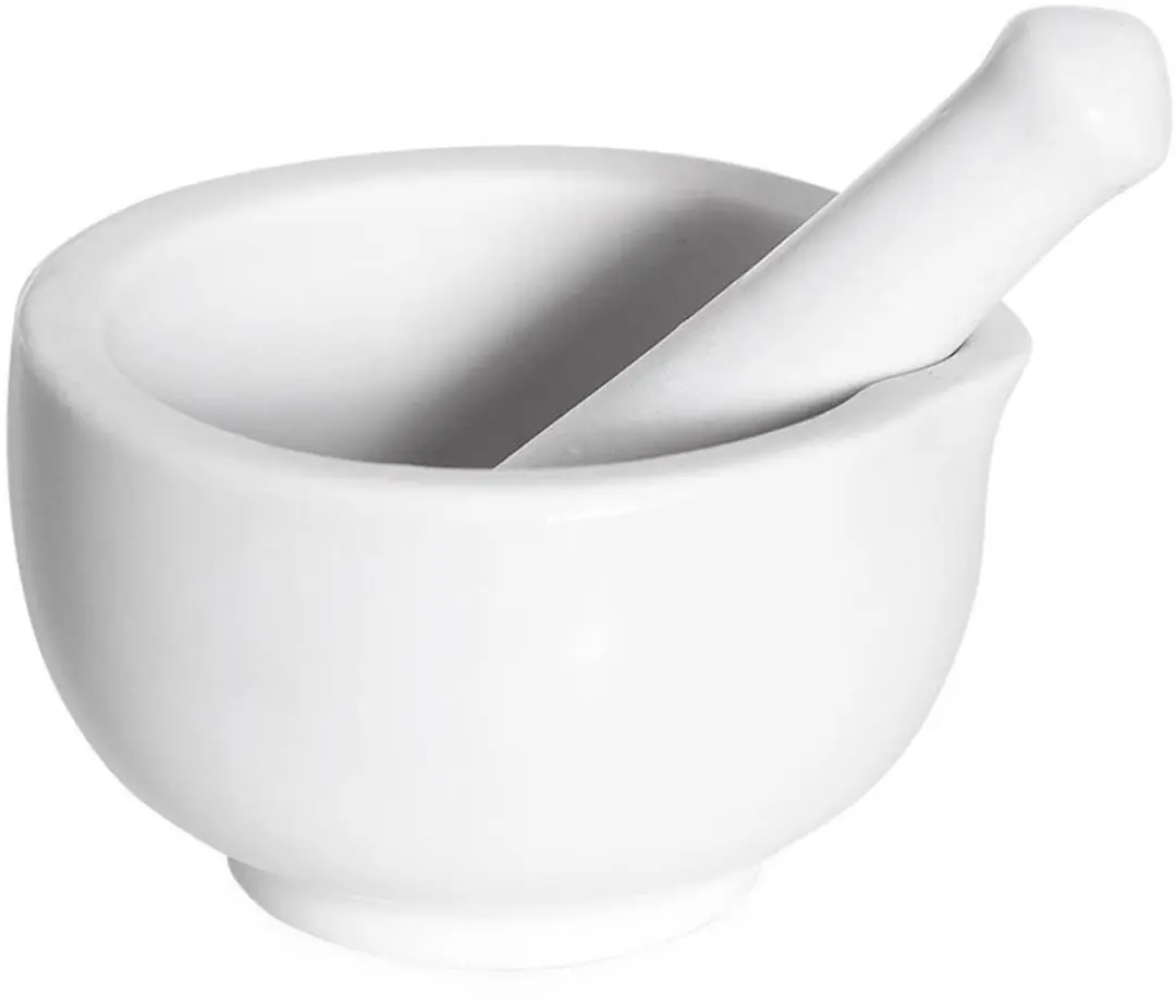 Svenska Living Vijzel met stamper 8cm Wit - afbeelding 6 van 6