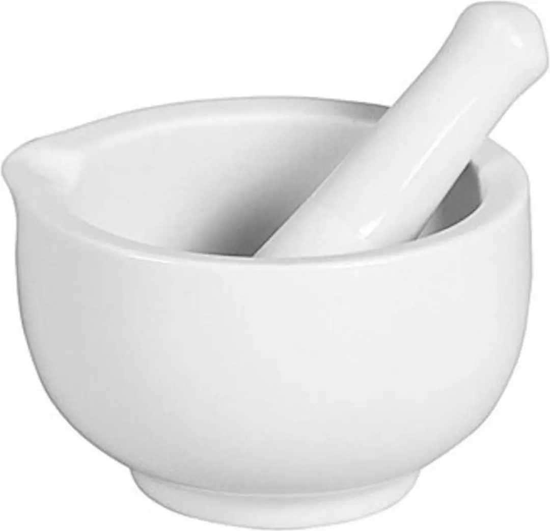 Svenska Living Vijzel met stamper 8cm Wit - afbeelding 5 van 6