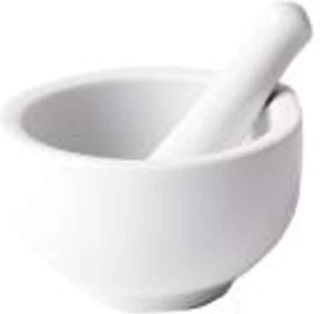Svenska Living Vijzel met stamper 8cm Wit