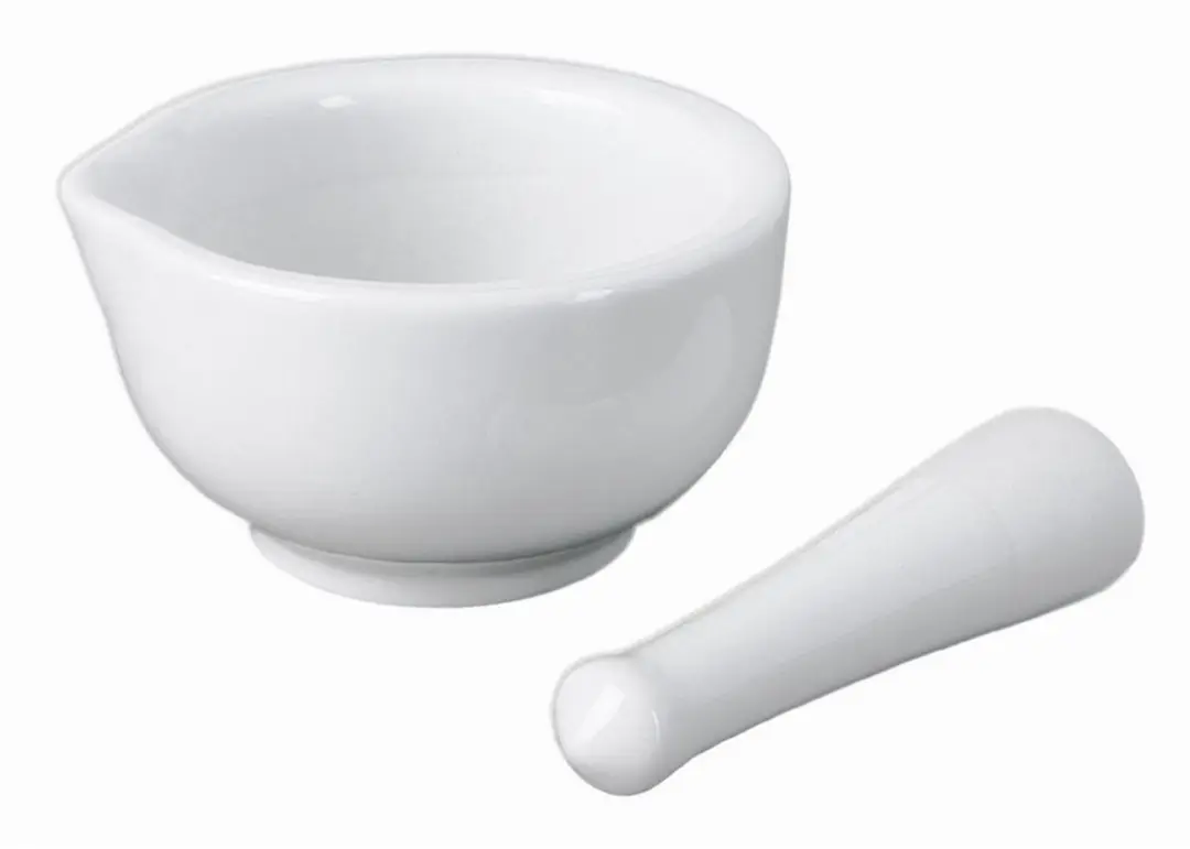 Svenska Living Vijzel met stamper 8cm Wit - afbeelding 2 van 6