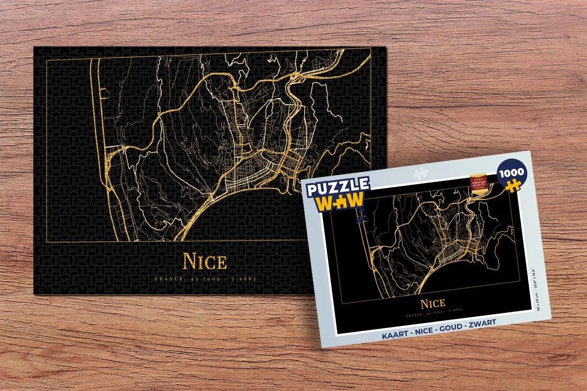 PuzzleWow Nice Legpuzzel 1000 Stuks - Multicolor