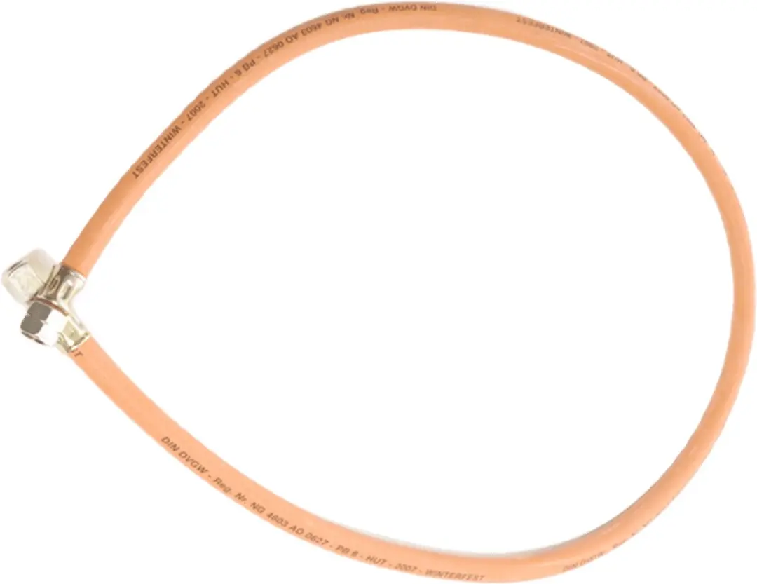 Gimeg Gasslang 1/4" links 1,5m - Oranje - afbeelding 2 van 2