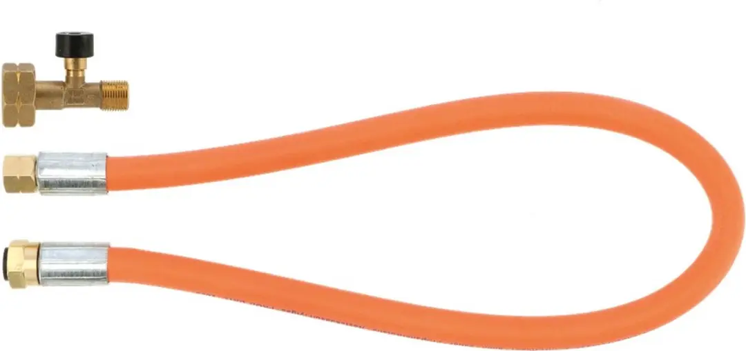 Gimeg HD gasslang rubber met slangbreukventiel Kombi 75 cm