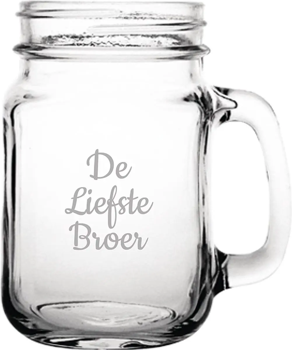 Gegraveerde Drinkglas 45cl De Liefste Broer