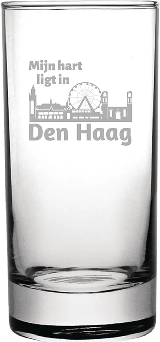 Gegraveerde longdrinkglas 28,5cl Den Haag