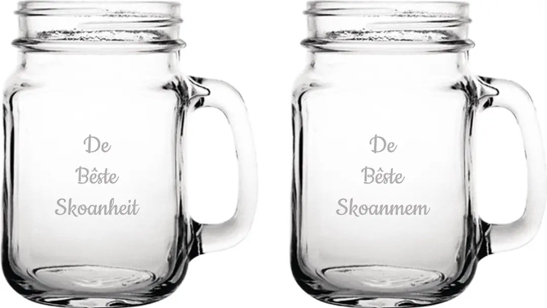 Gegraveerde Drinkglas 45cl De Bêste Skoanheit- De Bêste Skoanmem