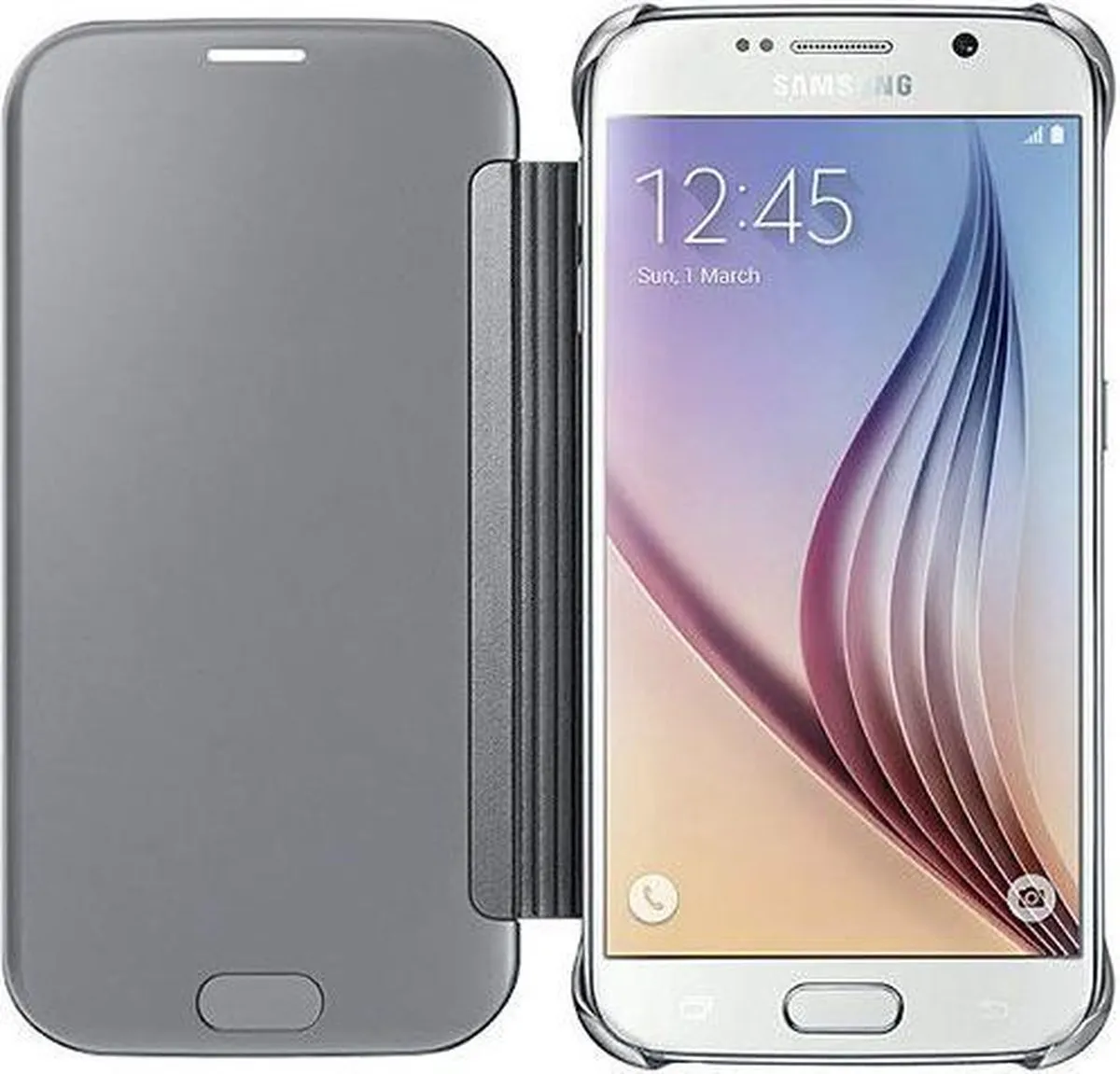 Samsung Clear View Cover Galaxy S6 EF-ZG920BSEGWW - Zilver