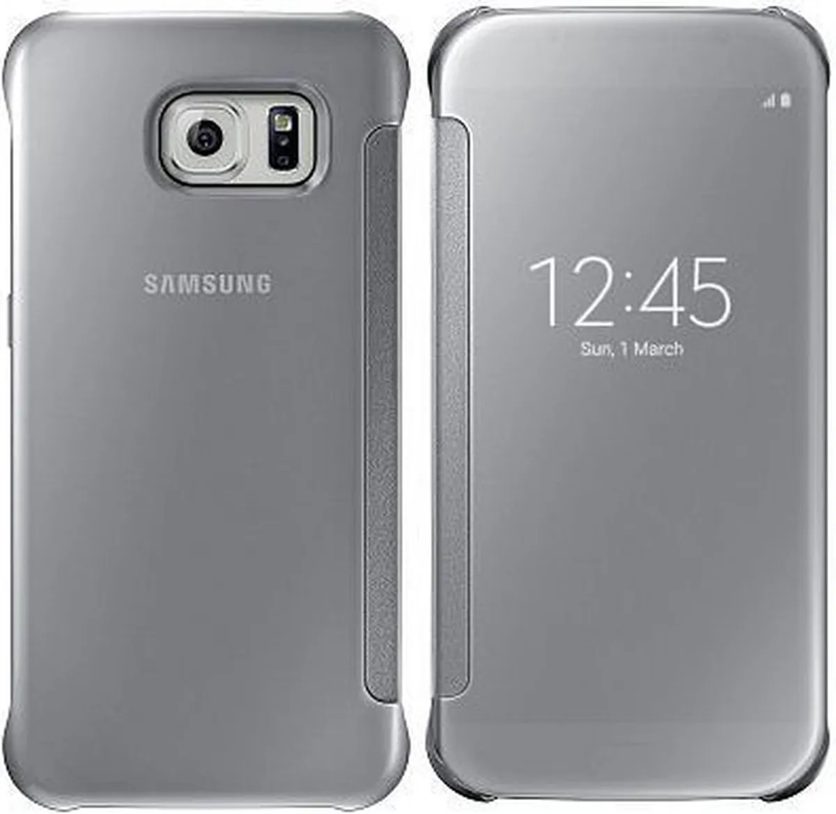 Samsung Clear View Cover Galaxy S6 EF-ZG920BSEGWW - Zilver
