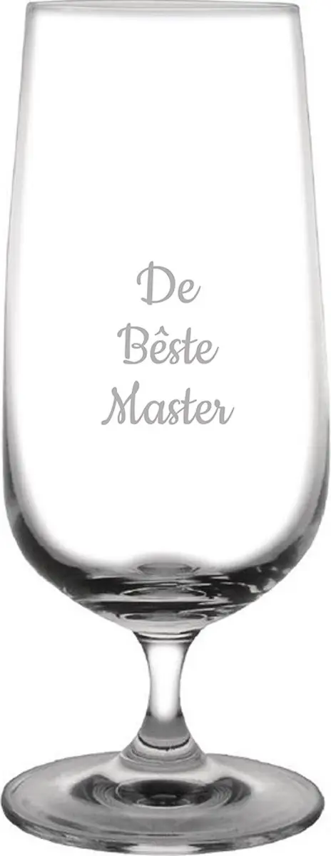 Gegraveerde bierglas op voet 41cl De Bêste Master