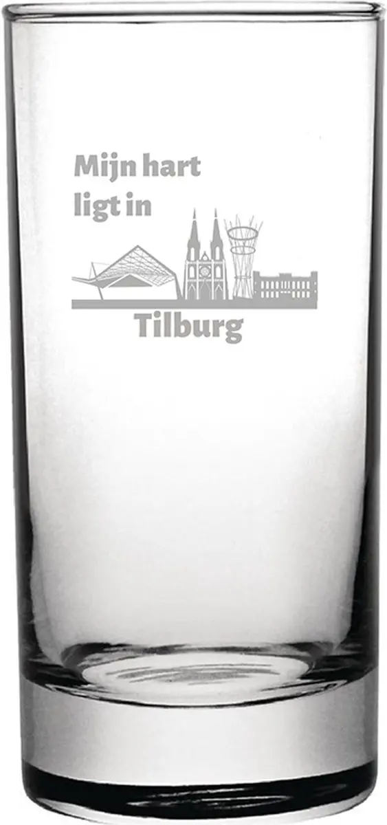 Gegraveerde longdrinkglas 28,5cl Tilburg