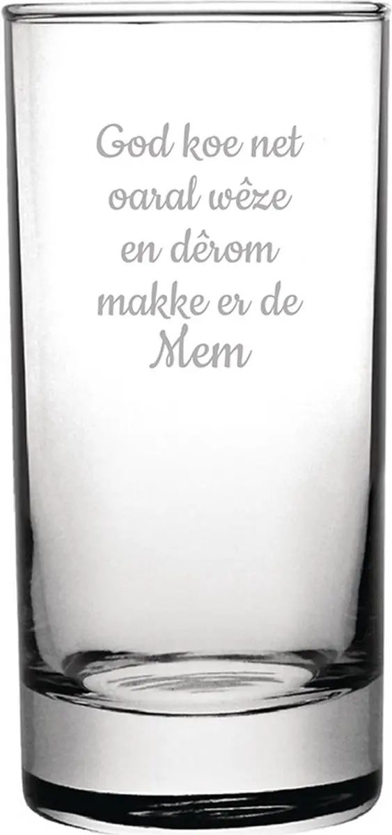 Longdrinkglas gegraveerd