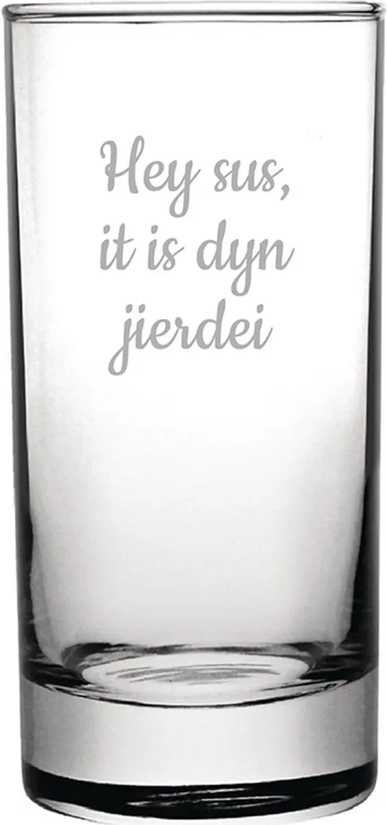 Longdrinkglas gegraveerd