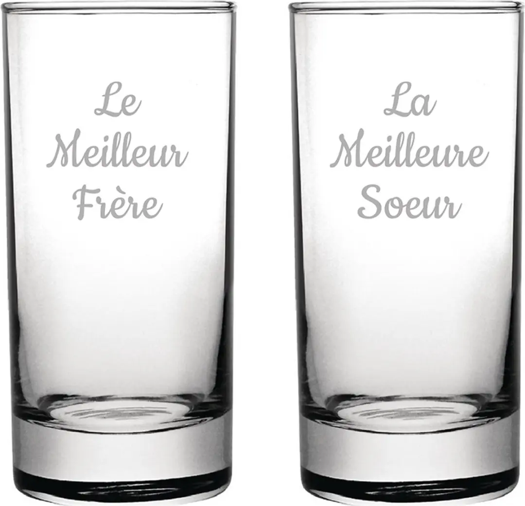 Longdrinkglas gegraveerd