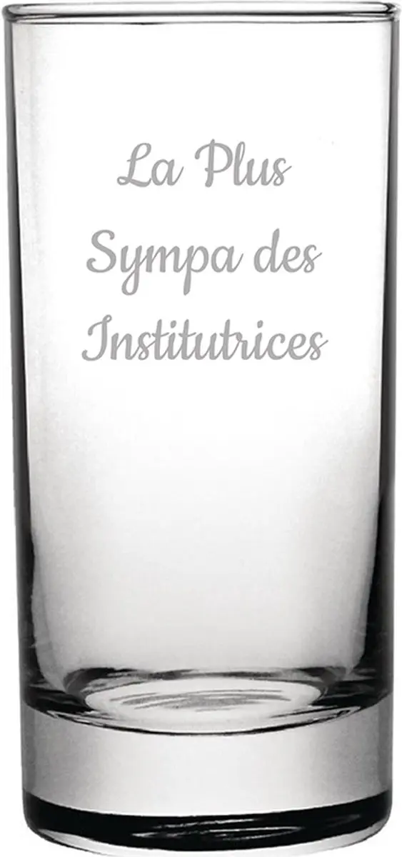 Longdrinkglas gegraveerd