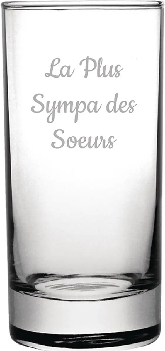 Longdrinkglas gegraveerd