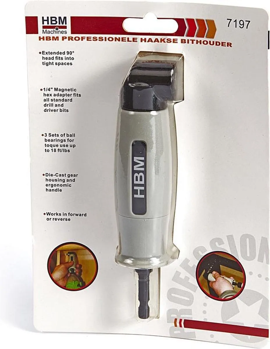 HBM Professionele Haakse Bithouder 10mm
