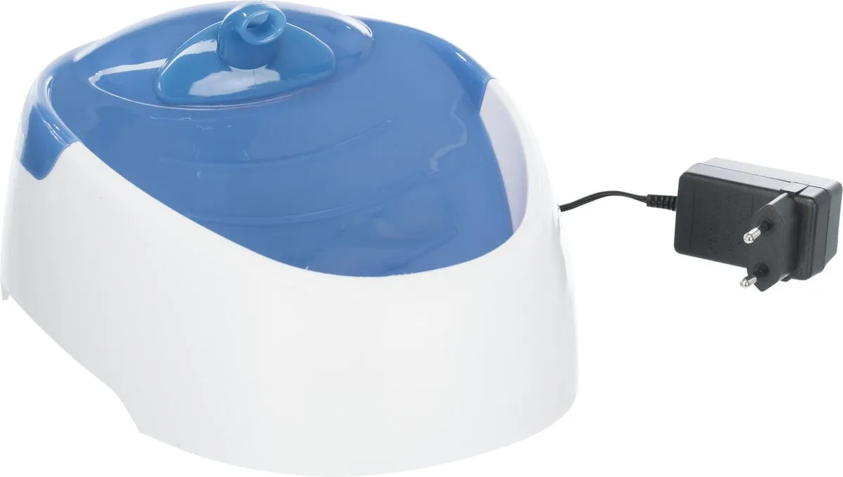 Trixie Duo Stream Drinkfontein 1L - Wit/Blauw