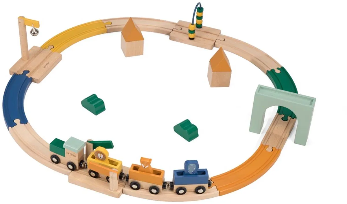 Trixie Houten Treinset Dierenbaan 36-740