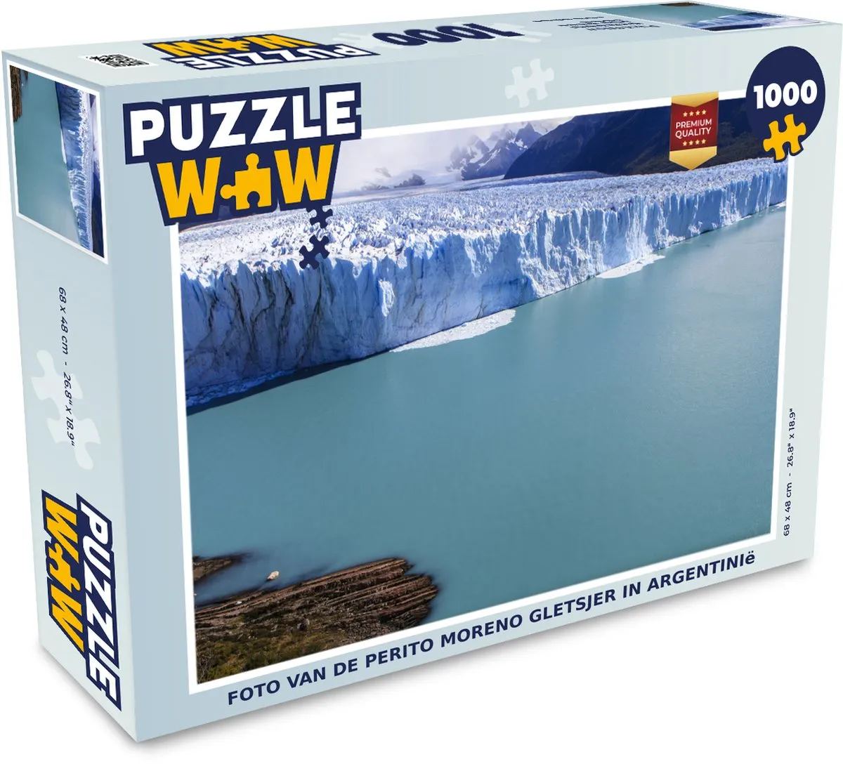 PuzzleWow Legpuzzel Perito Moreno Gletsjer 1000 Stuks