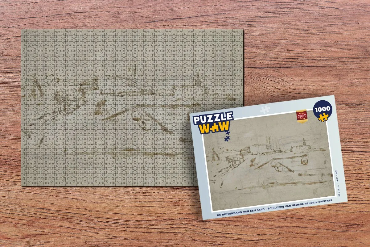 PuzzleWow Legpuzzel Breitner Stadsrand 1000 Stuks - Multicolor